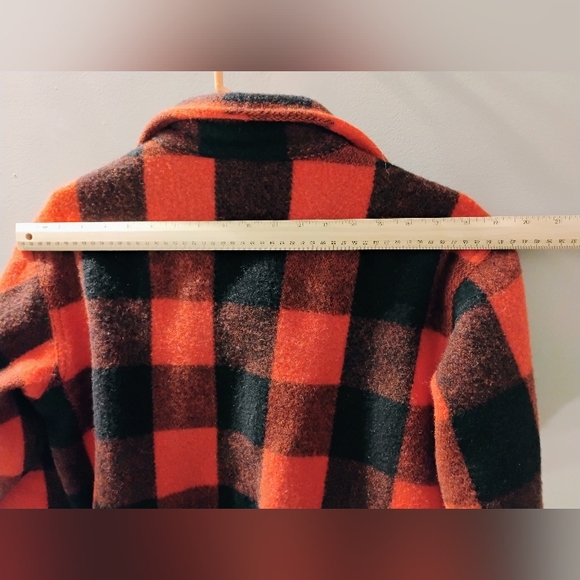 Vintage Women’s Woolrich Buffalo Plaid Heavy Wool Shirt Jacket Size: 16 (Large) - Picture 10 of 12
